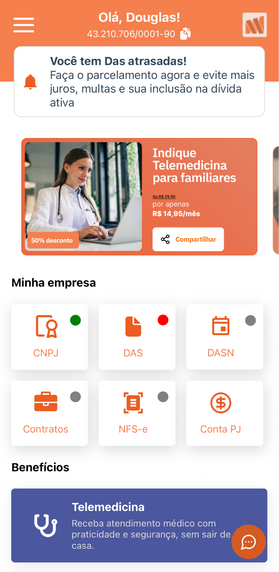 Home do app